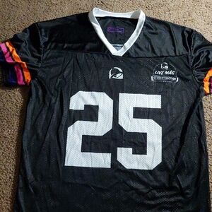 Black and White Sports Jersey with Orange Accents